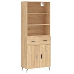Helloshop26 - Buffet bahut commode armoire meuble de rangement organisateur cuisine salle de séjour salon haut sonoma 69,5 x 34 x 02_0034124 - 300021_0