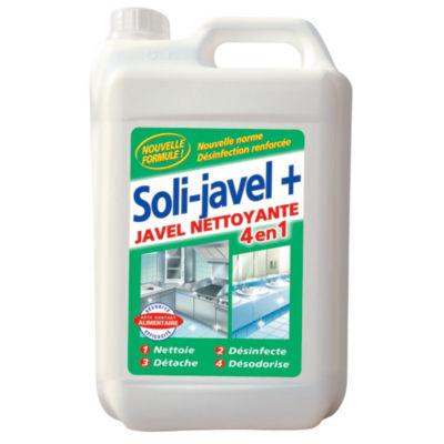 Javel nettoyante désinfectante 4 en 1 Solipro Soli-javel+ 5 L_0