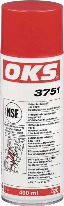 Lubrifiant adhérent avec PTFE OKS 3751 blanchâtre NSF H1 400 ml bombe aérosol OKS_0