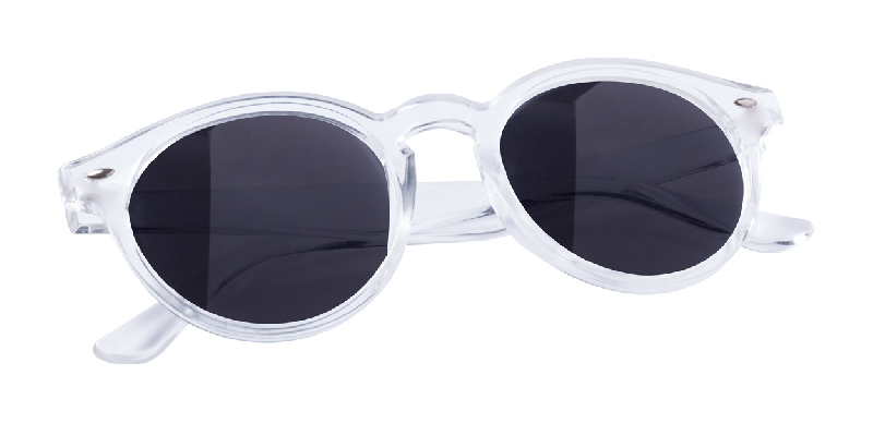 Lunettes de soleil en plastique - Protection UV400 - Transparent - 24g_0