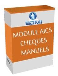 Module AICS chèque manuel - Impression sécurisée - Inclut licence utilisateur et paramétrages_0