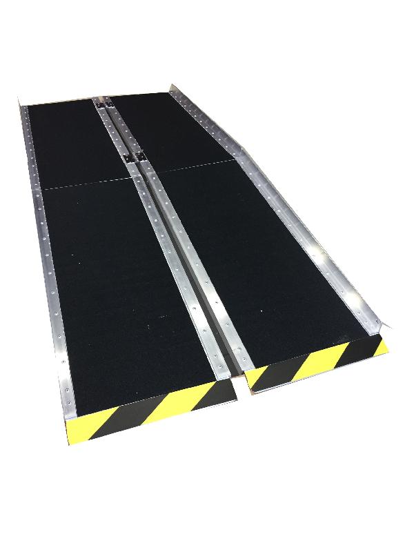 Rampe pliable eco+ 155cm x 74cm - Aluminium antidérapant - Charge 250kg - WORHAN_0