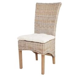 ROTIN DESIGN chaise Tao rotin kubu beige 104 x 48 x 47 cm - 3760239963046_0