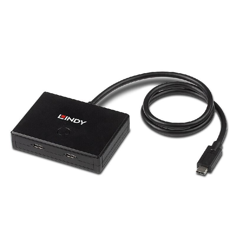 Switch bidirectionnel Lindy USB 3.2 Gen 1 Type-C à 2 ports - 4002888433297_0