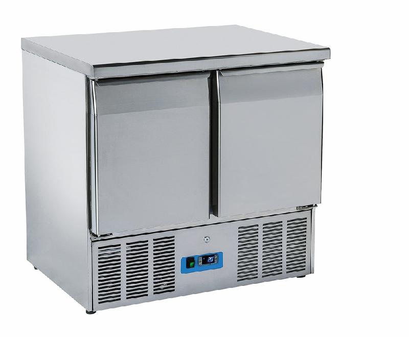 Table de préparation réfrigérée avec 2 portes gn 1/1, 0°/+8°c - 9719C_0