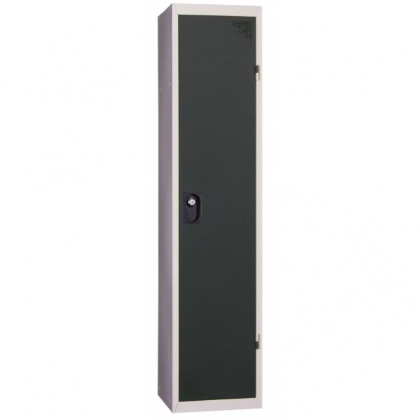 Vestiaire industrie salissante démontable - 1 case - Porte anthracite - 4 coloris disponibles - Marque Rolléco_0
