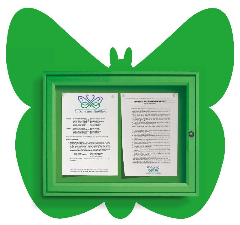 Vitrines extérieures en aluminium pour animaux - Plexichocs - Serrure de sécurité - Décor varié_0