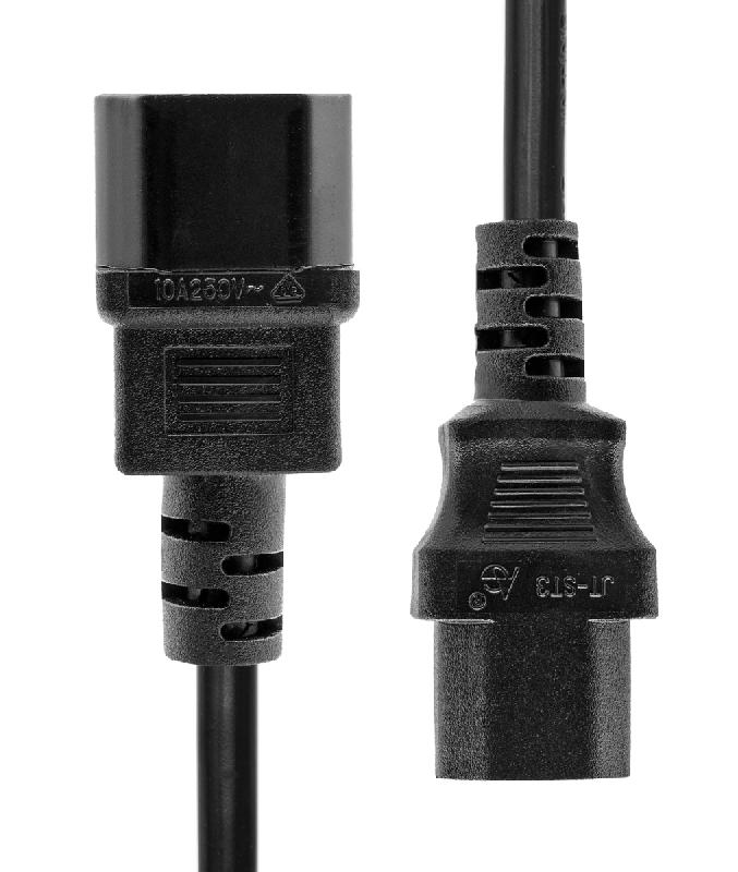 ProXtend PC-C13C14-005 - Cordon d'alimentation électrique noir 5 m - Coupleur C13/C14 - 10 A_0