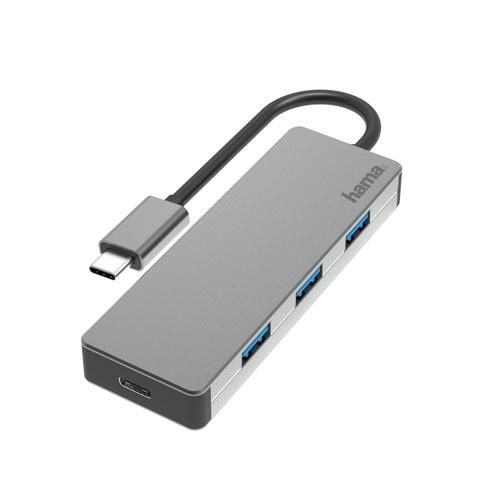 HAMA 00200105 - Hub USB-C multiport 4 ports (USB 3.1 Gen 2) en aluminium anthracite - 10000 Mbit/s_0