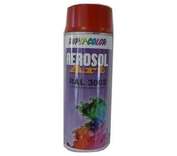 AEROSOL PEINTURE ART ROUGE CARMIN RAL 3002 SATIN