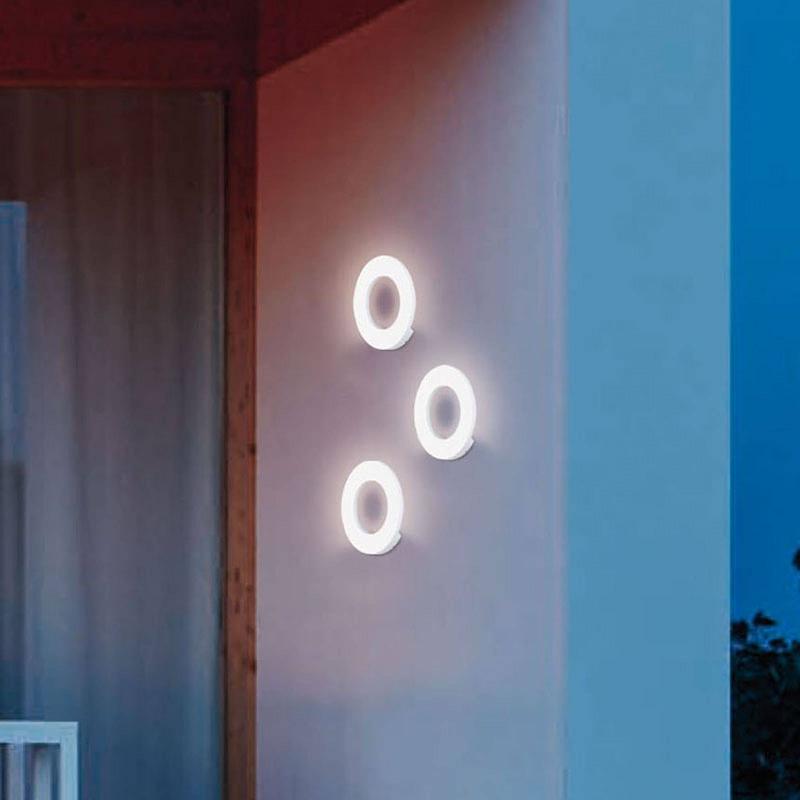 VIOKEF APPLIQUE D\'EXTÉRIEUR LED SANTORINI, BLANCHE, RONDE