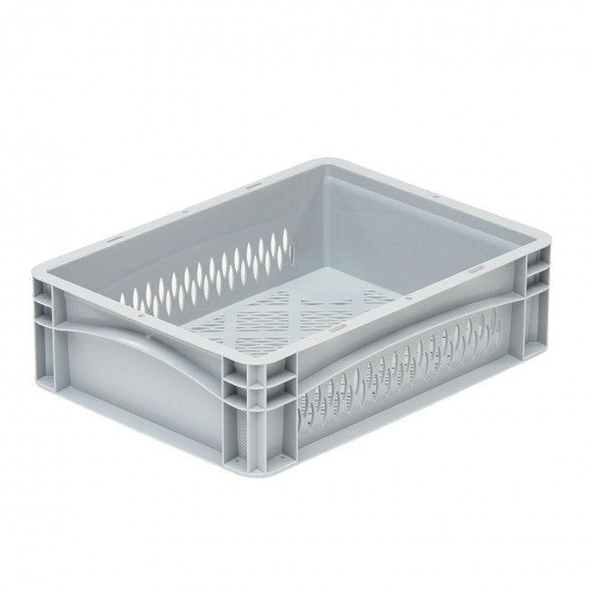 Bac euro ajouré - 190471 – Gris argenté - 600 x 400 x 320 mm_0