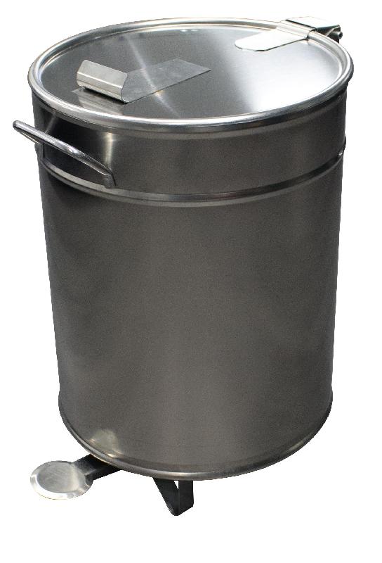Bacs à déchets 50L inox roulant L2G_0