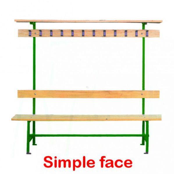Banc vestiaire en bois avec patères et porte-sac - L 2000 mm - Marque Rolléco_0
