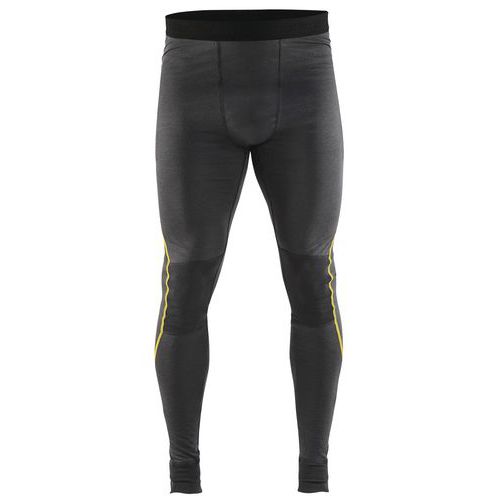 BAS DE SOUS-VÊTEMENT XLIGHT GRIS FONCÉ/JAUNE TAILLE 4XL - BLAKLADER