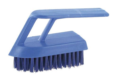 BROSSE À ONGLES GAMME PROFESSIONNEL POLYESTER LARGEUR 13 CM BLEUE
