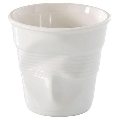 CAPPUCCINO 18 CL BLANC - REVOL - GOBELETS FROISSÉS