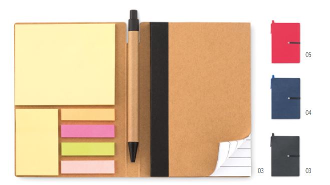 Carnet recyclé ligné et stylo  mo9213-04_0
