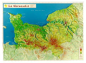 Cartes géographiques - La Normandie - Signal d'Écouves - 42x31 cm_0