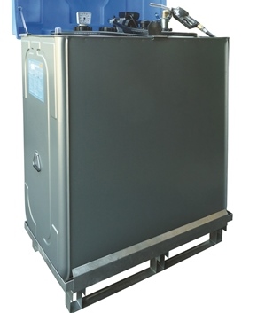 CDP1000E12 - Cuve station de ravitaillement gasoil 1000 L / 12V mobile - ADR, double paroi, pompe auto-amorçante_0