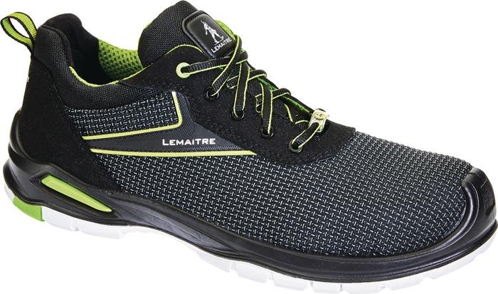Chaussure de sécurité basse Ringo - pointure 42 - noire/verte - S3 SRC ESD EN ISO 20345 - textile LEMAITRE_0