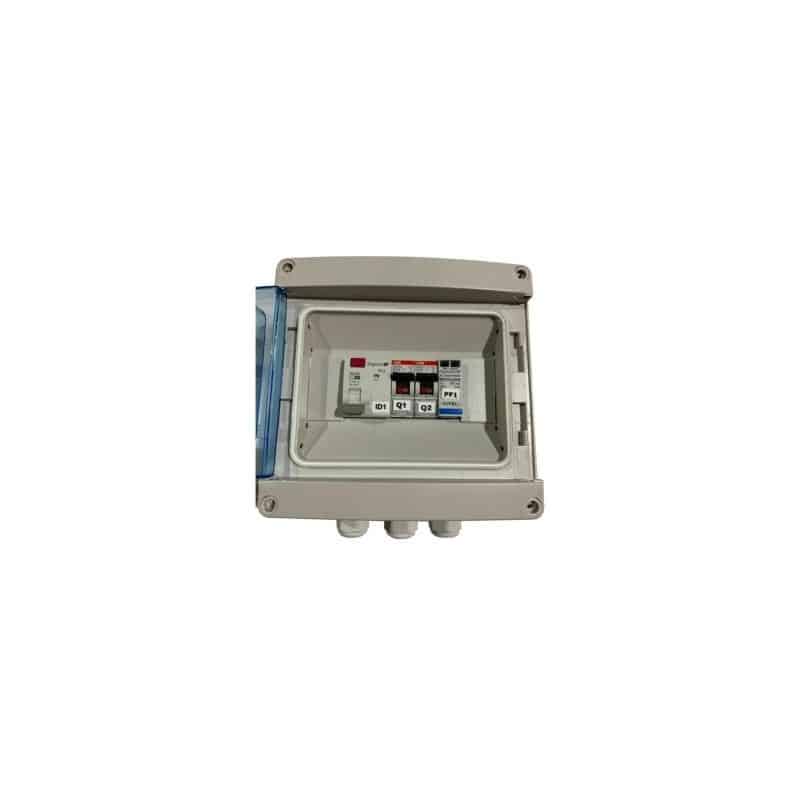 Coffret de protection AC monophasé 6 kW - Étanche IP65, disjoncteur et parafoudre intégrés_0