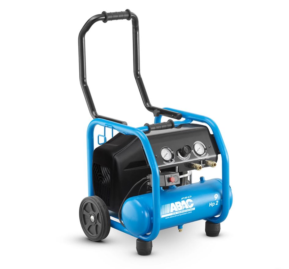 Compresseurs d'air légers et transportables ABAC - 9 litres, 2 à 3 ch - Réduction du bruit 43 dB(A)_0