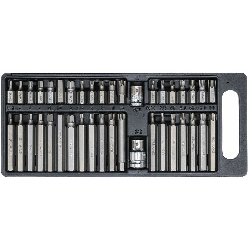55 mm EMBOUT TORX T30 CARRE 1//2 DOUILLE TORX MALE COURT AU DETAIL
