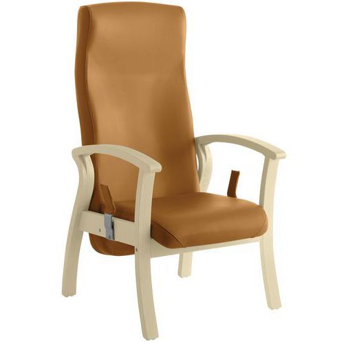 FAUTEUIL SILVER DOSSIER INCLINABLE HÊTRE BLANCHI/CITROUILLE