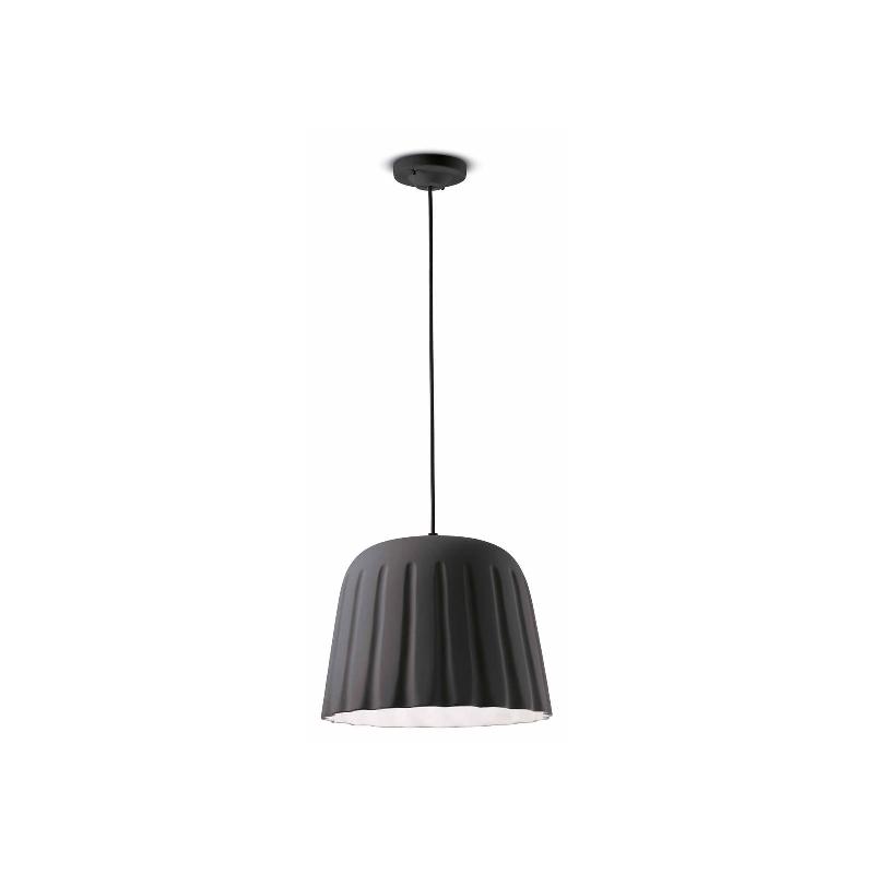 FERROLUCE SUSPENSION MADAME GRES CÉRAMIQUE 30 CM ANTHRACITE