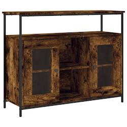 Helloshop26 - Buffet bahut commode armoire meuble de rangement organisateur cuisine salle de séjour salon 100 x 35 x 80 cm bois 02_0030833 - 30002098_0