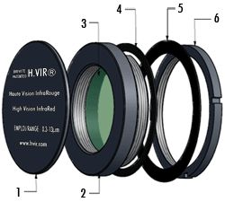Hublot de visualisation h.Vir - température d’utilisation -40°C à +70°C - fenêtre optique haute qualité_0
