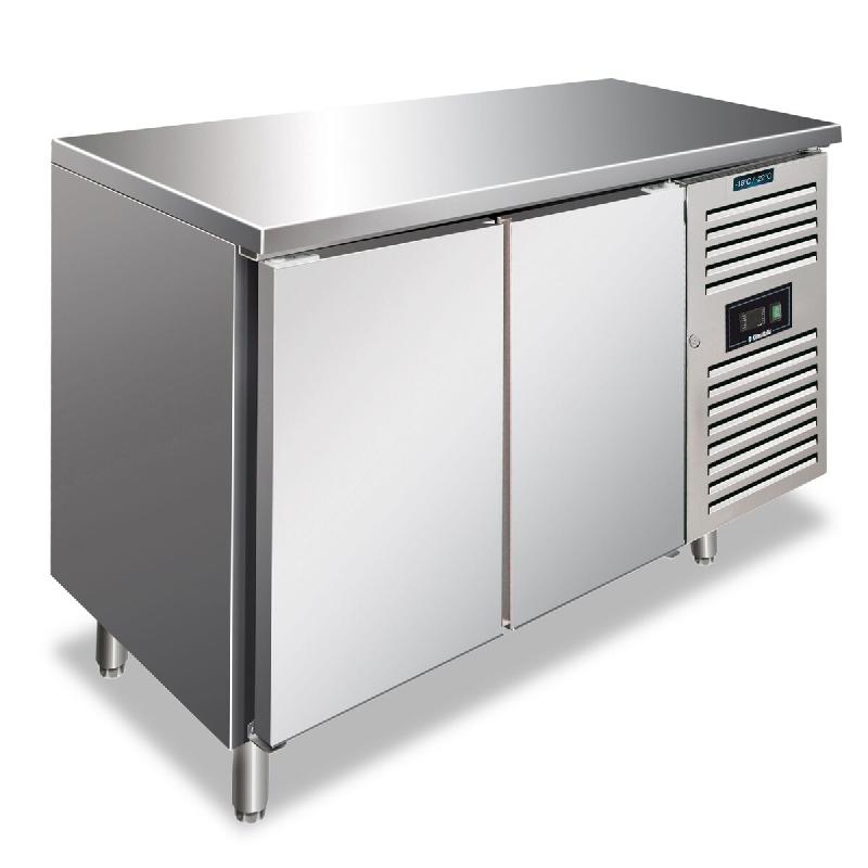 KLIMAITALIA Table de congélation inox 2 portes ventilées. Dégivrage auto. Temp. -22°C/-18°C. Dim. LxS&H 136x70x86 cm. CXF2100BT - 4554_0