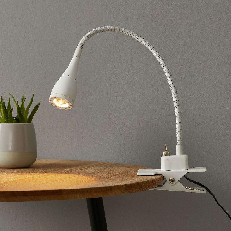 LAMPE LED SOUPLE À PINCE MENTO BLANCHE
