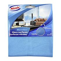 LAVETTE MICROFIBRE POUR VITRES BLEUE