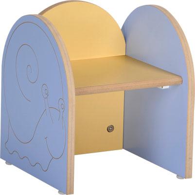 FAUTEUIL ESCARGOT ZÉBULON - BLEU/JAUNE - MANUTAN COLLECTIVITÉS