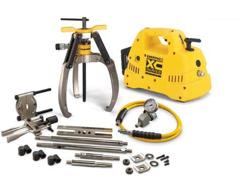 Ensembles d'extracteur principal Lock-Grip LGHMS314CB - 14 tonnes - 3 Griffes avec Pompe sur batterie 115V_0