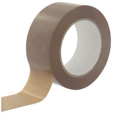 Lot de 6 rouleaux adhésif PVC havane  50mmx100m_0