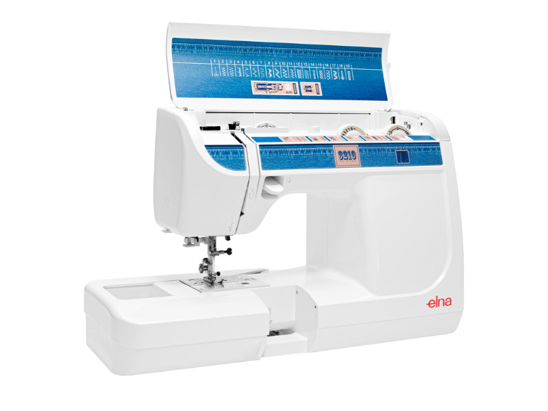 Machines à coudre - Elna 3210 JEANS avec 19 points et housse en jeans_0