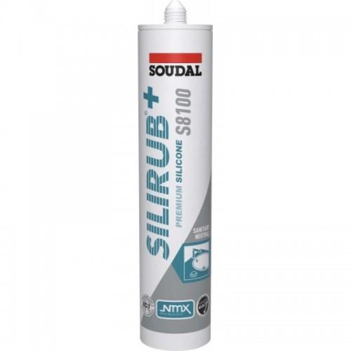MASTIC SILICONE SANITAIRE - 15 X 310 ML - JASMIN - SILIRUB+ S8100 SOUDAL