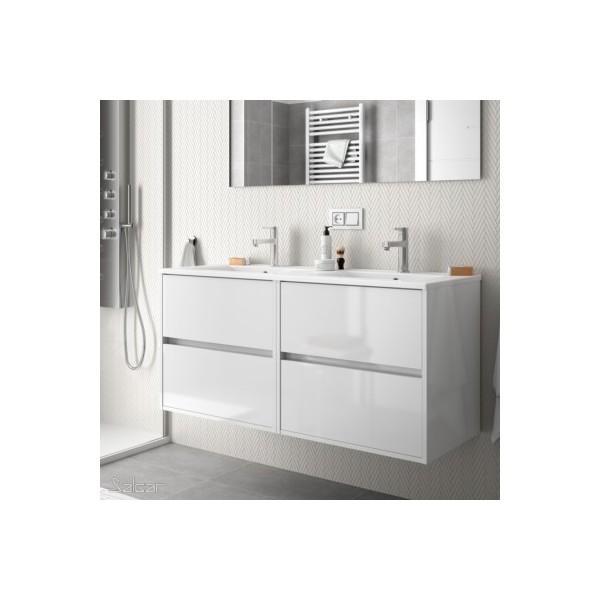 MEUBLE SALLE DE BAIN NOJA 1200 BLANC - SALGAR 85089