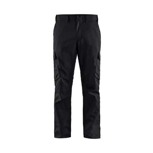 PANTALON DE TRAVAIL INDUSTRIE STRETCH 2D NOIR/ROUGE D108 - BLAKLADER