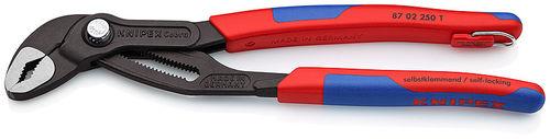 PINCE MULTIPRISE COBRA - LONGUEUR 250MM - BIMATIÈRE - DISPOSITIF ANTICHUTE - KNICOBRA-250-BI-T