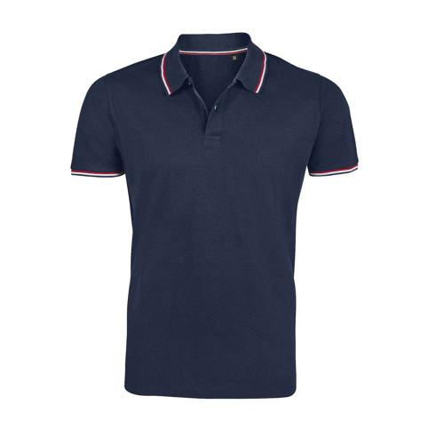 POLO PERSONNALISABLE HOMME PRESTIGE EN COTONFRENCH MARINE