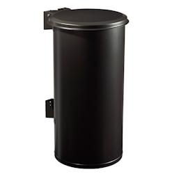 Rossignol - Poubelle murale TUBO 80L - acier traité anti-corrosion - gris manganèse - gris acier 58146_0
