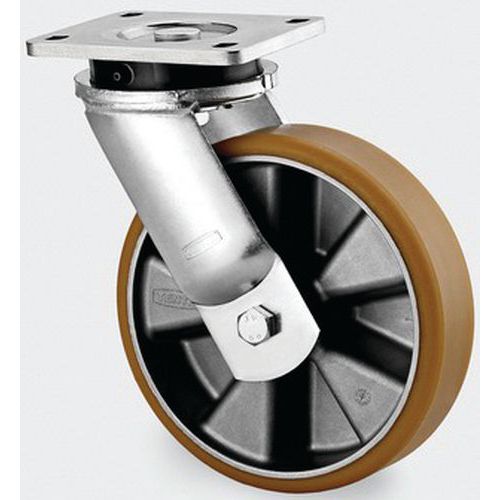 ROULETTE ALUMINIUM PIVOTANTE DIAMÈTRE ROUE 125 MM - TENTE