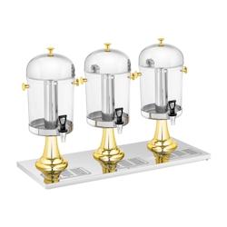 Royal Catering - Royal Catering Distributeur De Jus De Fruit Fruits Boisson Froide Fontaine À Cocktail Punch RCSD-3G (Volume 3 x 8 l, Récipients Ø_0