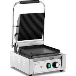 Royal Catering - Royal Catering RCPKG-1800-M Machine À Panini Toaster Électrique Plancha Électrique Professionnelle Rainurée + Lisse 1 800 W - 406_0