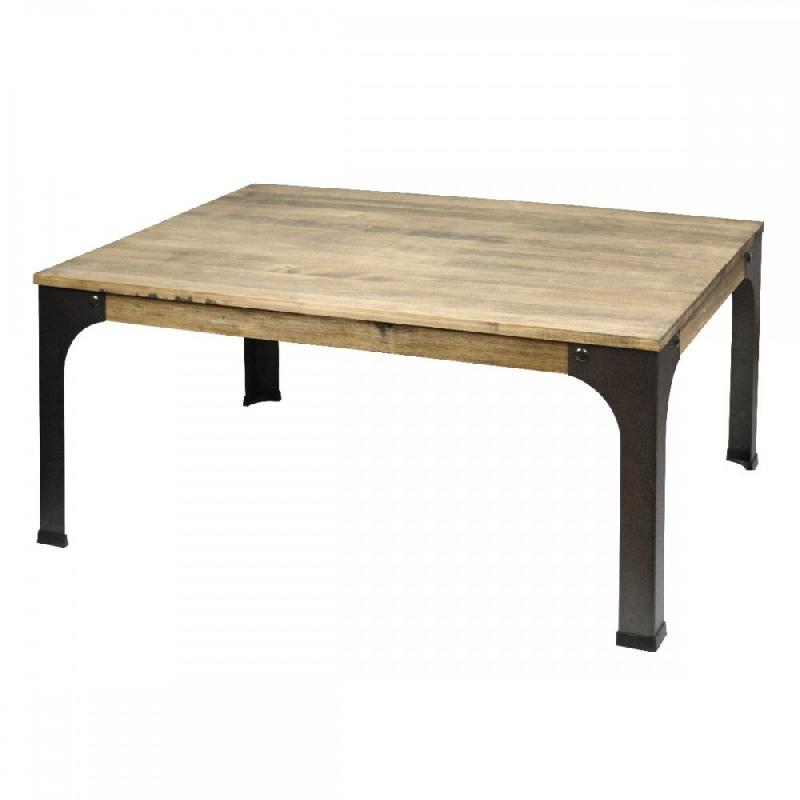 Sccvb5911546ev - table basse style indus en bois massif_0