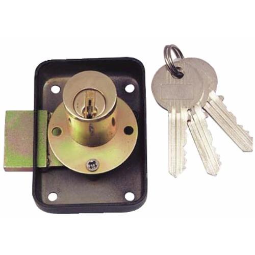 SERRURE DE MEUBLE - CYLINDRE ROND - G - AXE 35 MM - CLÉS VARIÉES - 147 DEVISMES